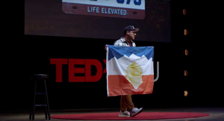 Michael Green on TEDx USU stage